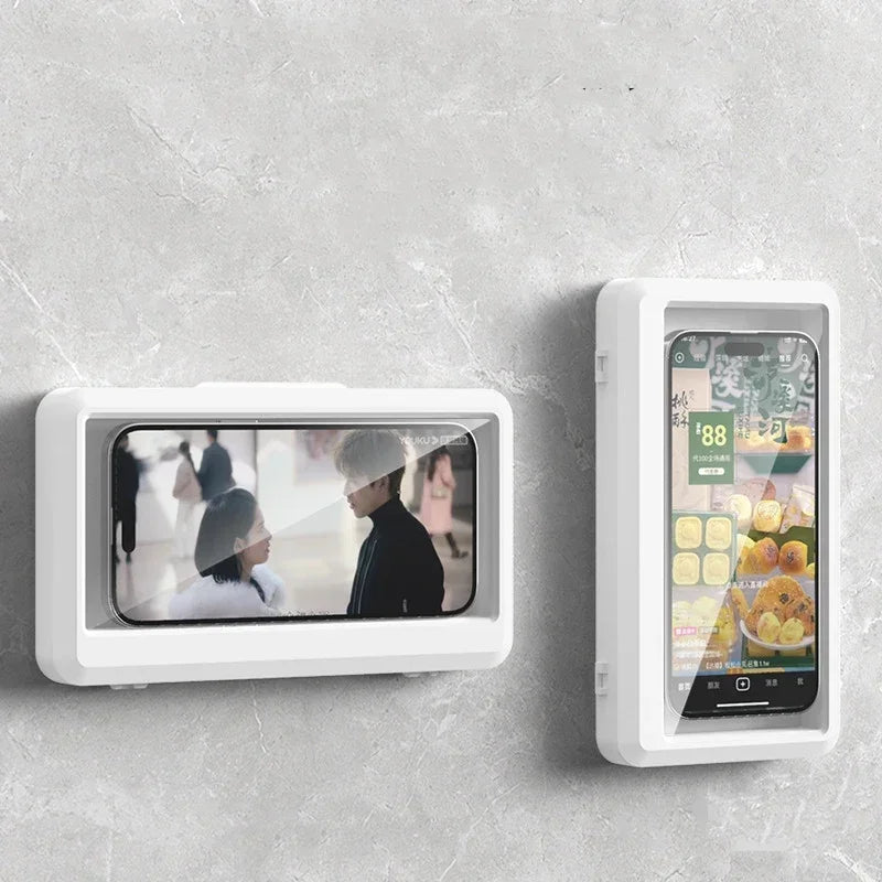 Fixed Waterproof and Anti-Fog Mobile Phone Case for Bathroom Shower Phone Holder Waterproof Can Touched Shower Phone